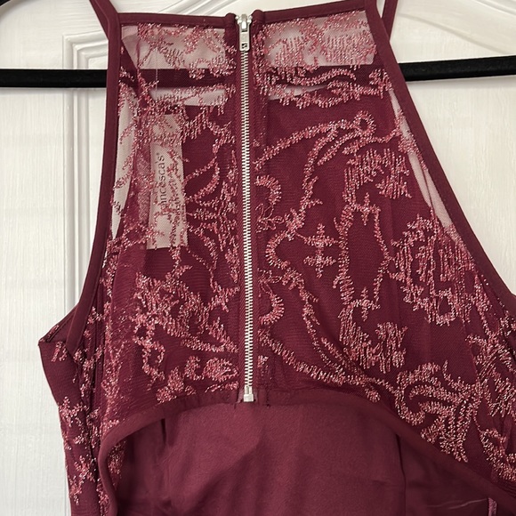 NWT Francesca’s Collection | mi ami | Red Burgundy Semi Formal Midi Dress - Picture 10 of 10